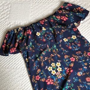 Bobeau on/off shoulder dress